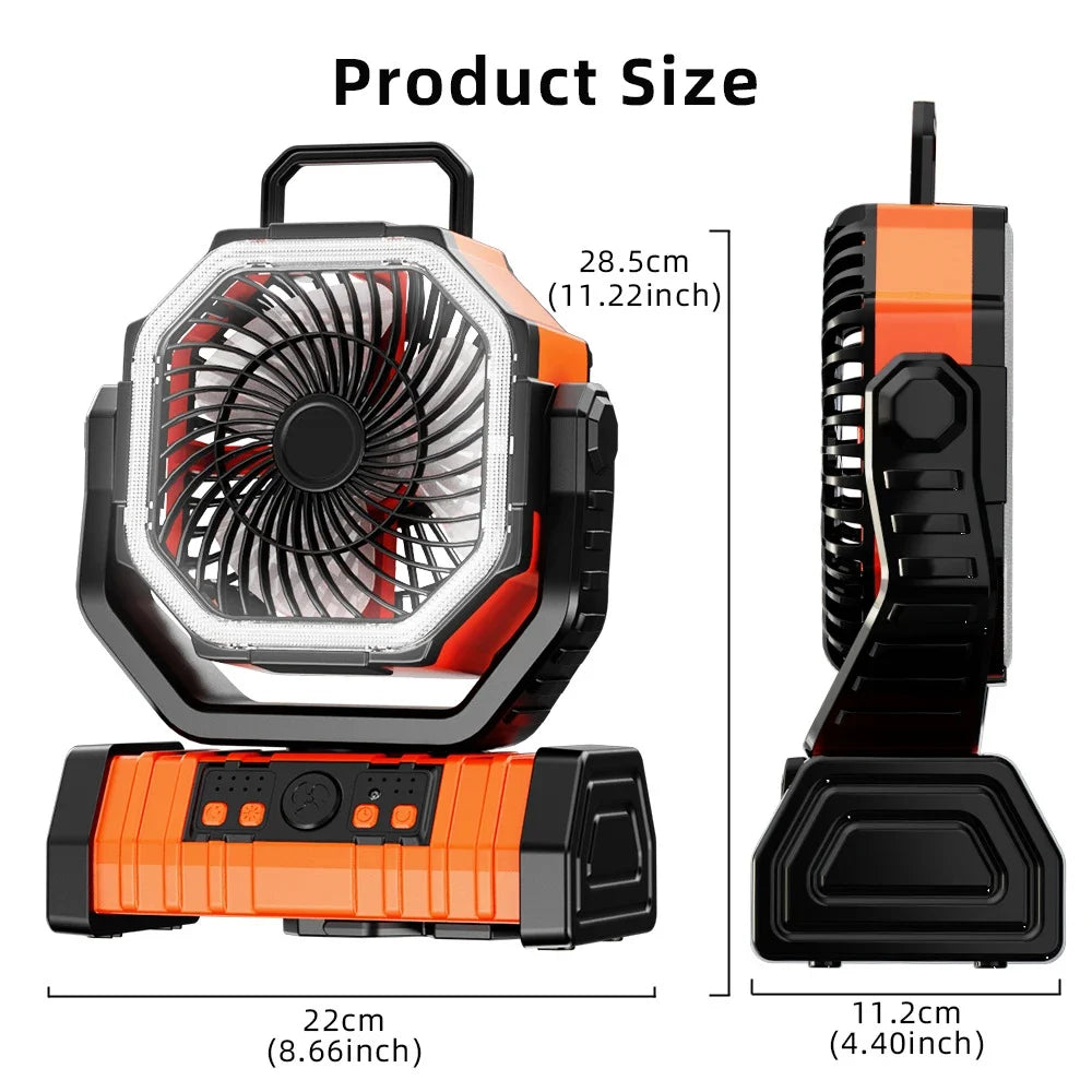 VarietyHaven™ Rechargeable Portable Camping Fan